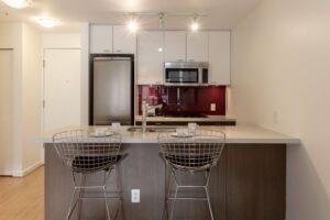 kitchen in apartment of rental